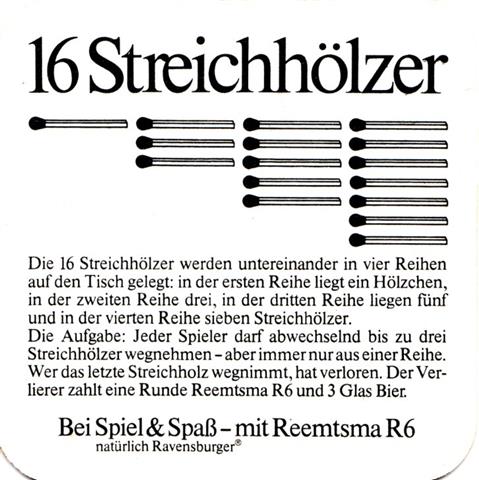 hamburg hh-hh reemtsma r6 2b (quad185-16 streichhlzer-schwarz) 